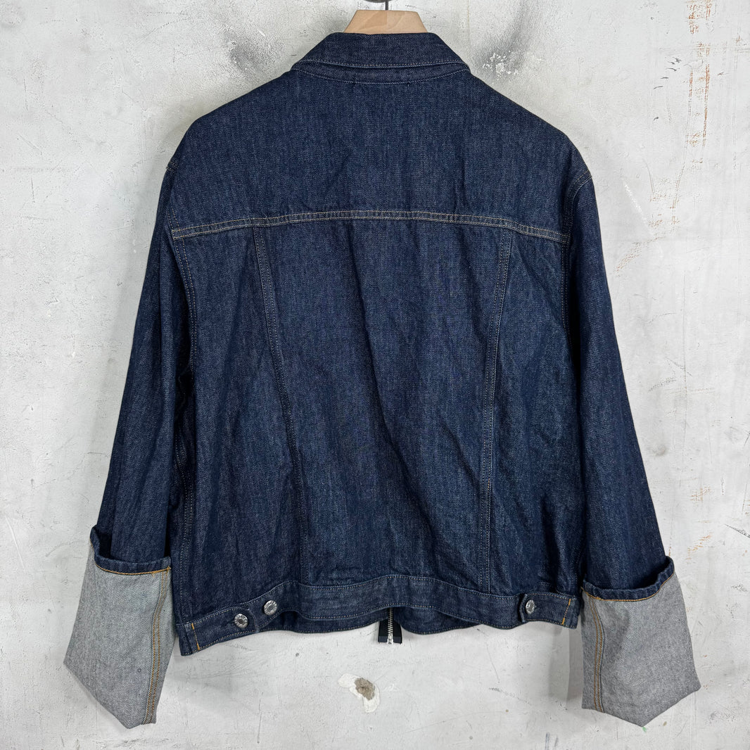 Helmut Lang Turn Up Sleeve Denim Jacket
