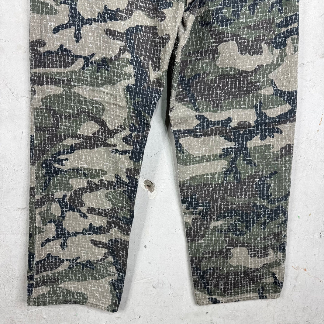 Stussy Camo Big Ol Needle Punch Jeans