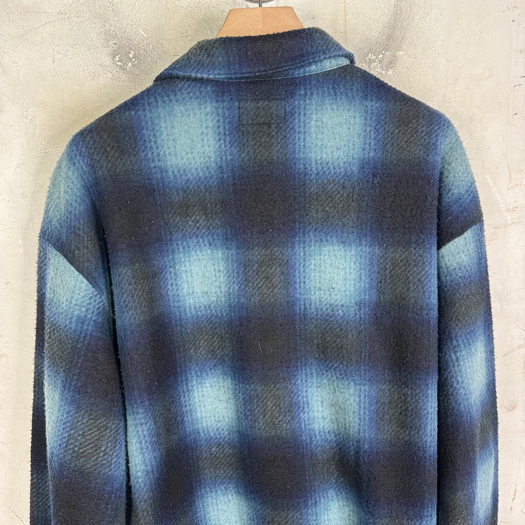 Supreme Navy Shadow Plaid Flannel