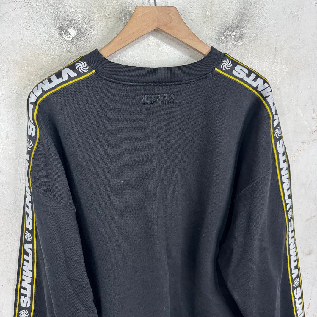 Vetements Spiral Sleeve Logo Crewneck