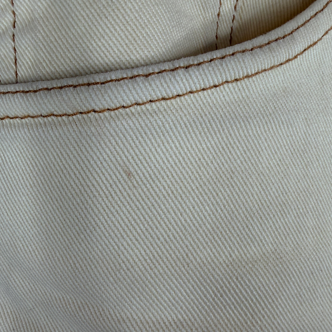 Wales Bonner Cream Contrast Stitch Trousers