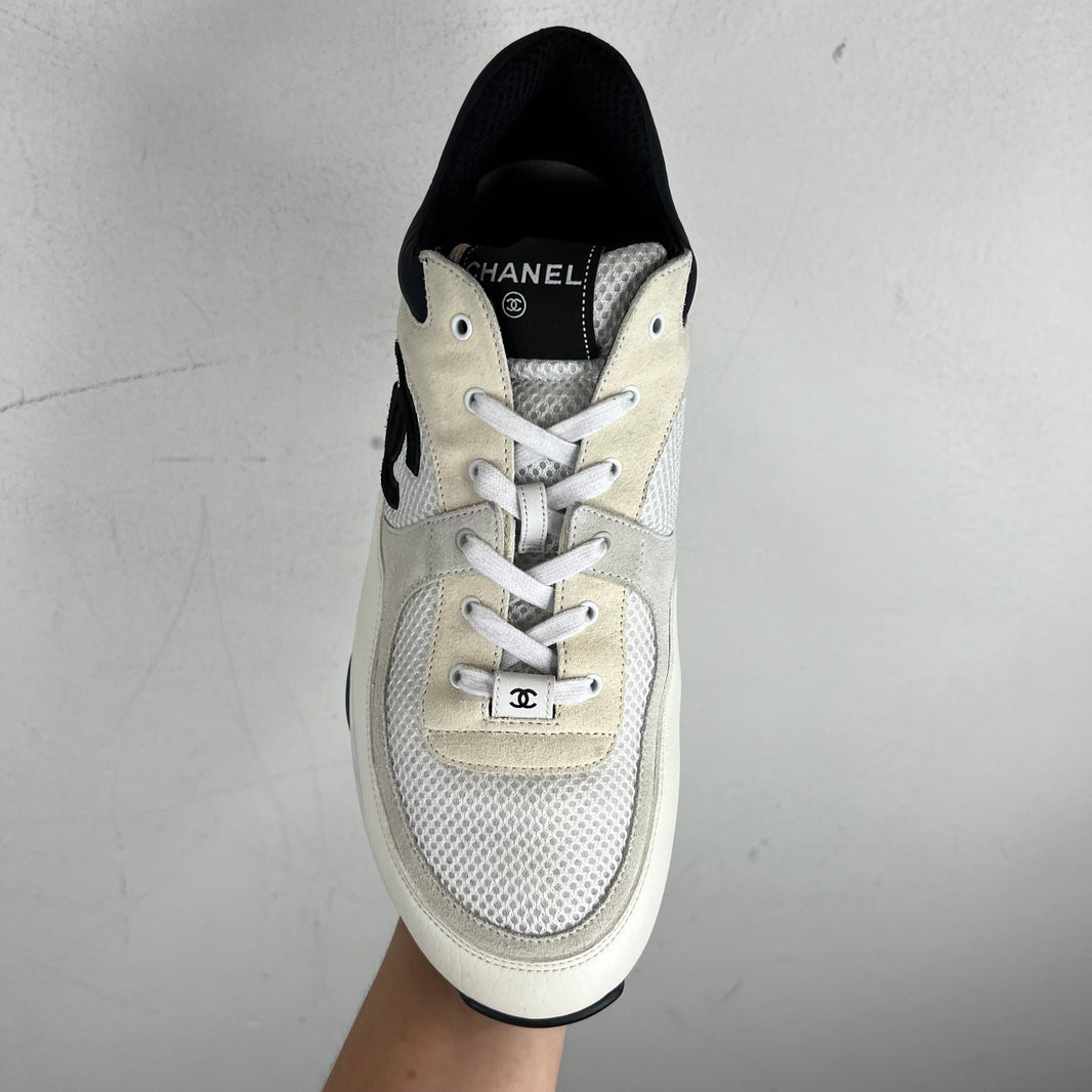 Chanel Black/White Interlock CC Runners