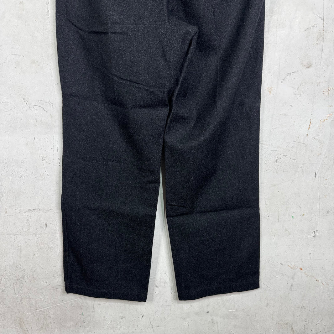Lemaire Wool Back Belted Trousers