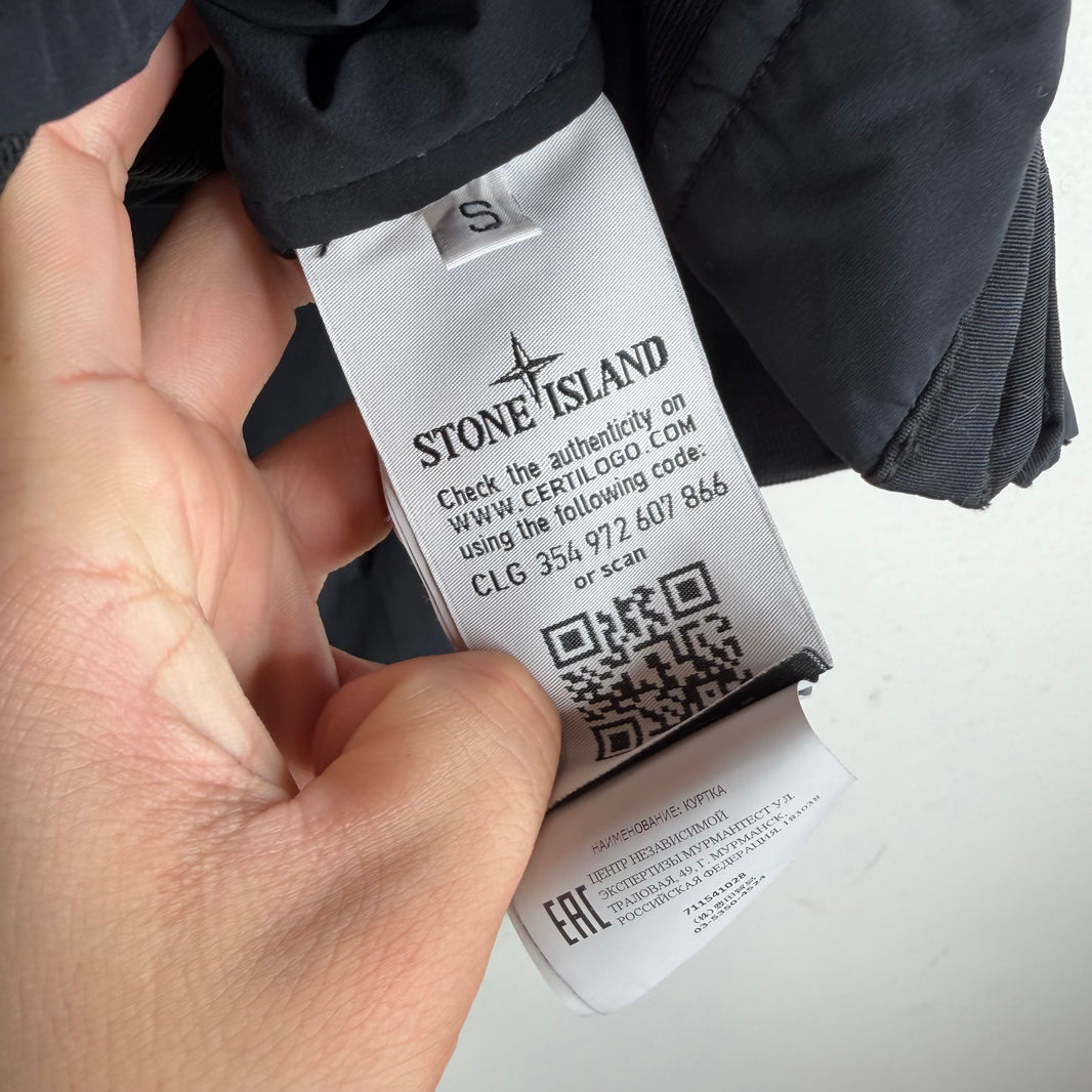 Stone Island Black Hooded Puffer Jacket