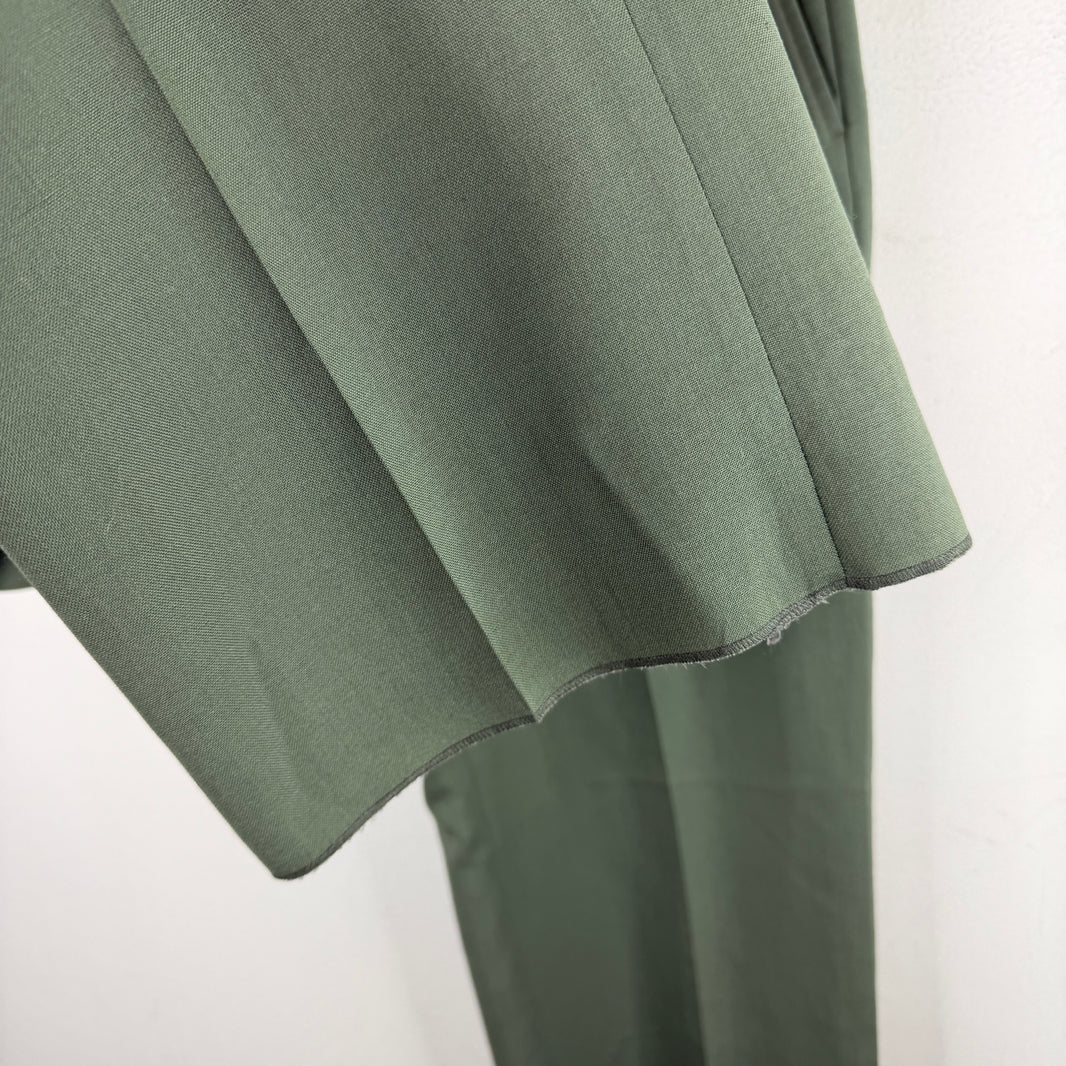 Marni Green Wool Dress Trousers
