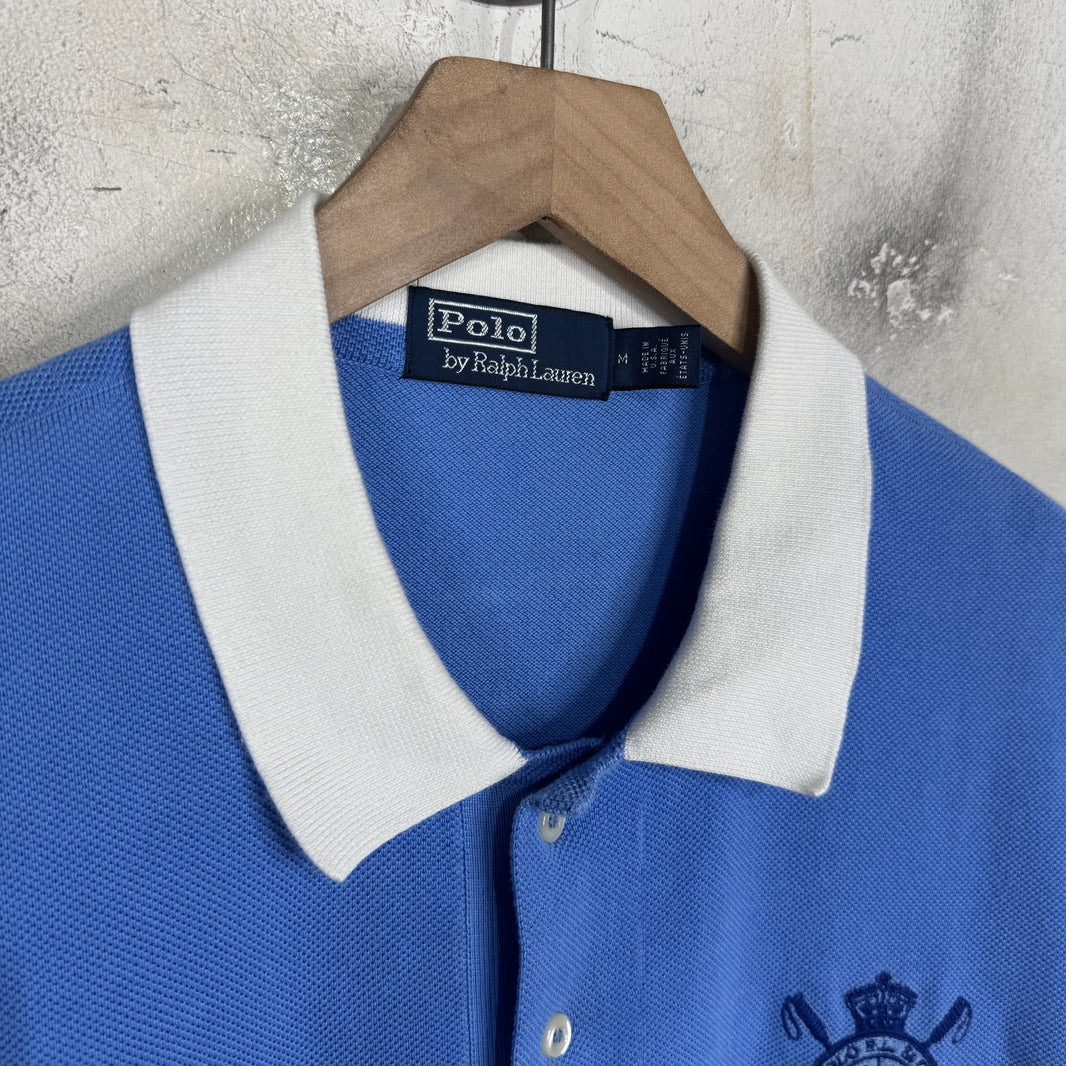 Ralph Lauren Pale Blue Crest "M" Polo