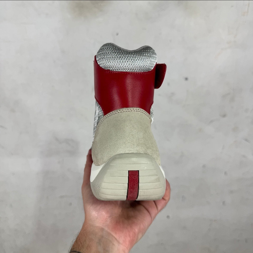 Prada Cherry Leather Americas Cup Highs