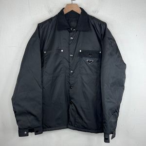 Prada Padded Snap Button Badge Jacket