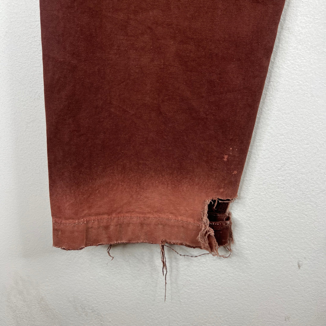ERD Red Distressed Carpenter Pants