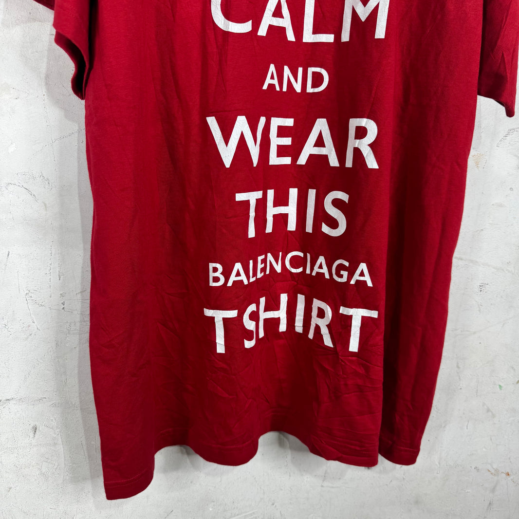 Balenciaga Keep Calm Logo T-Shirt
