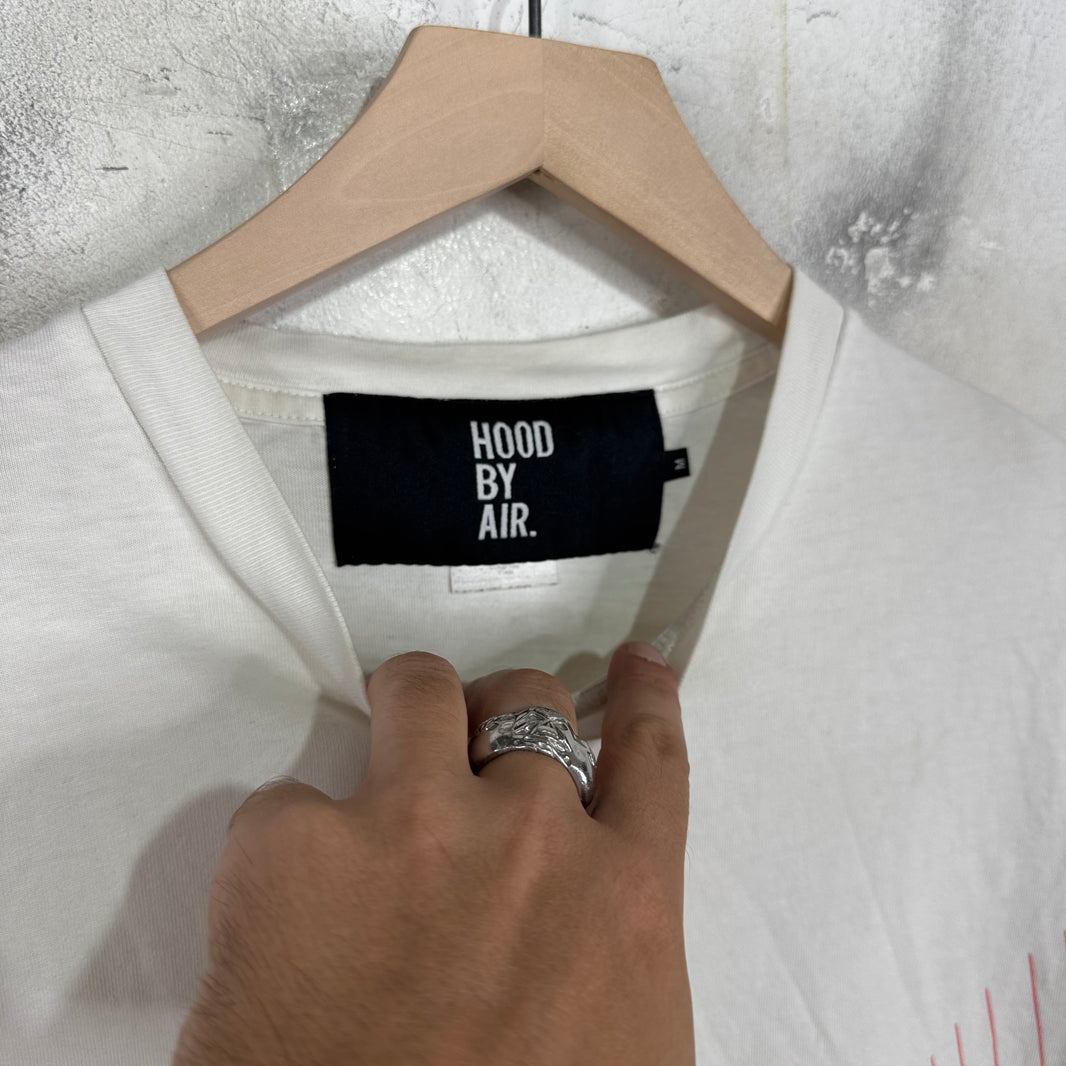 Hood By Air White Graph L/S T-Shirt