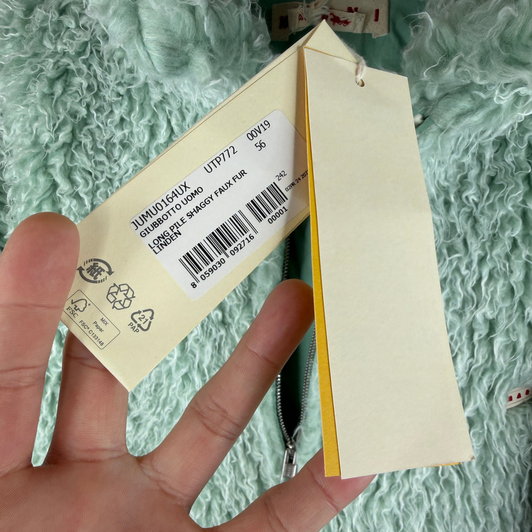 Marni Green Shaggy Jacket