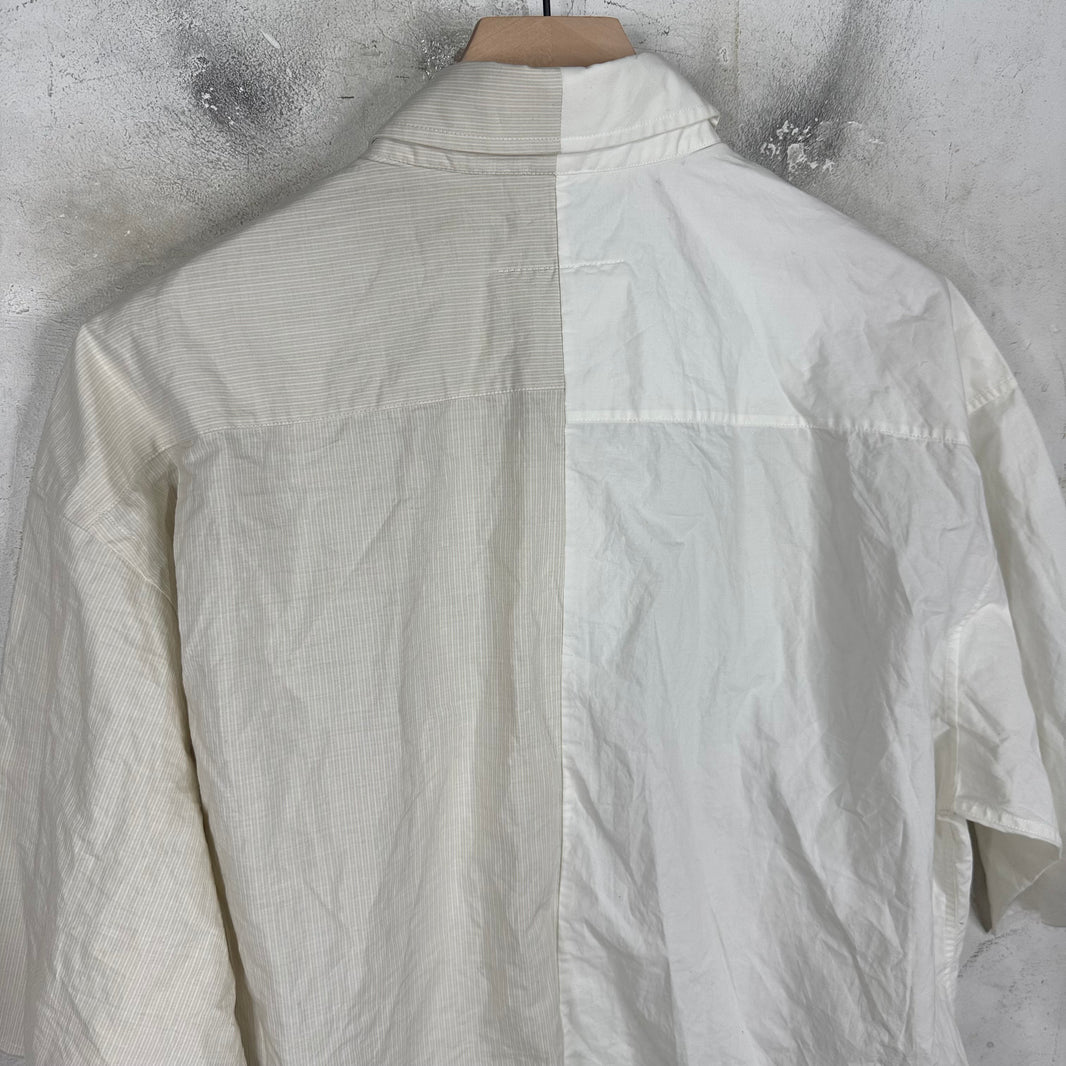 Margiela MM6 Cropped Logo Buttoned Shirt