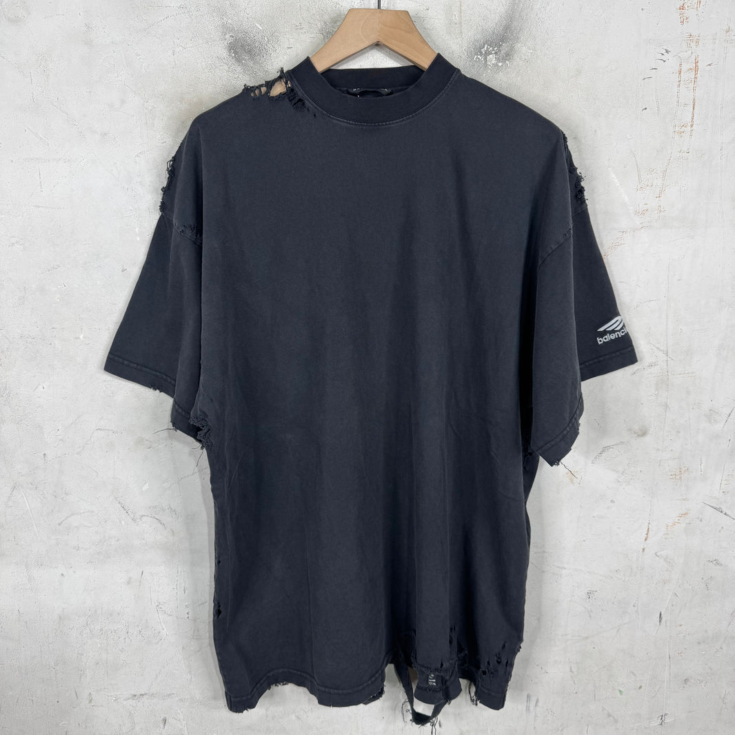 Balenciaga Distressed 3B Layered T-Shirt