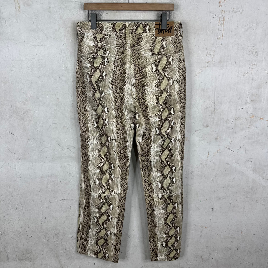 Stussy Snakeskin Leather Pants