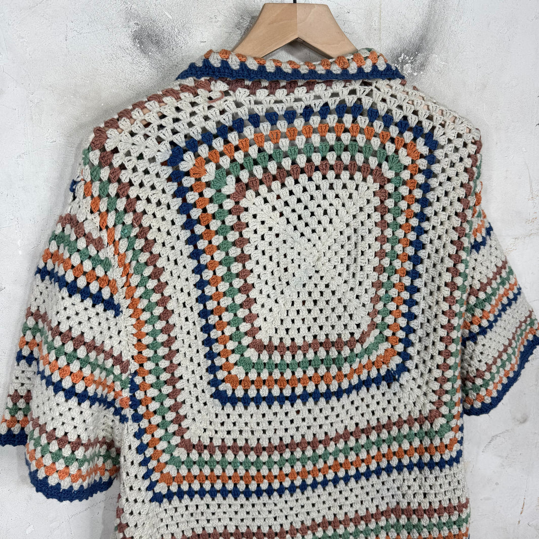 Bode Multicolor Crochet Shirt