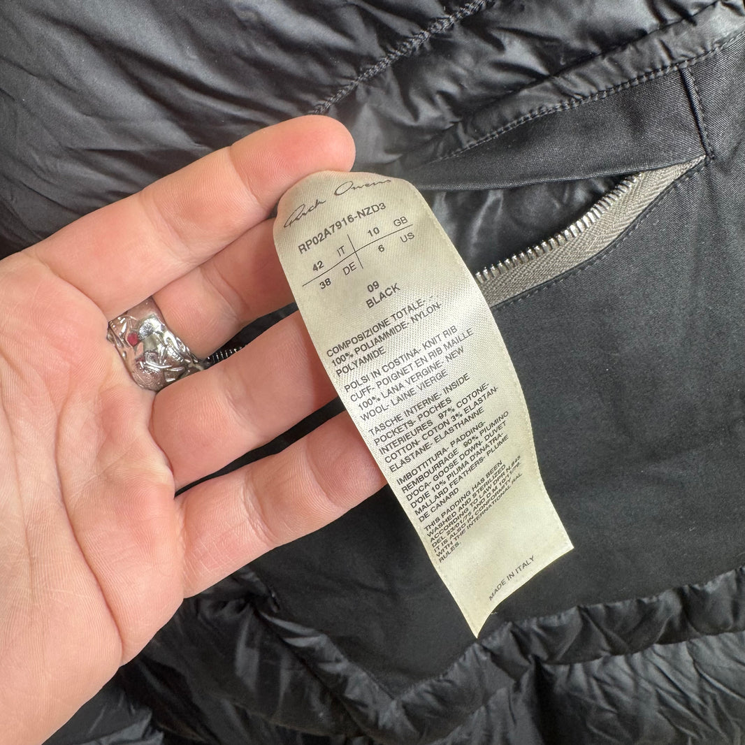 Rick Owens Puffer Poncho Jacket