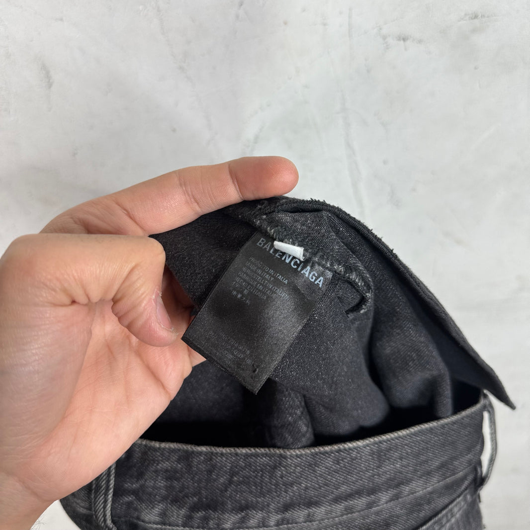 Balenciaga Charcoal Flared Jeans