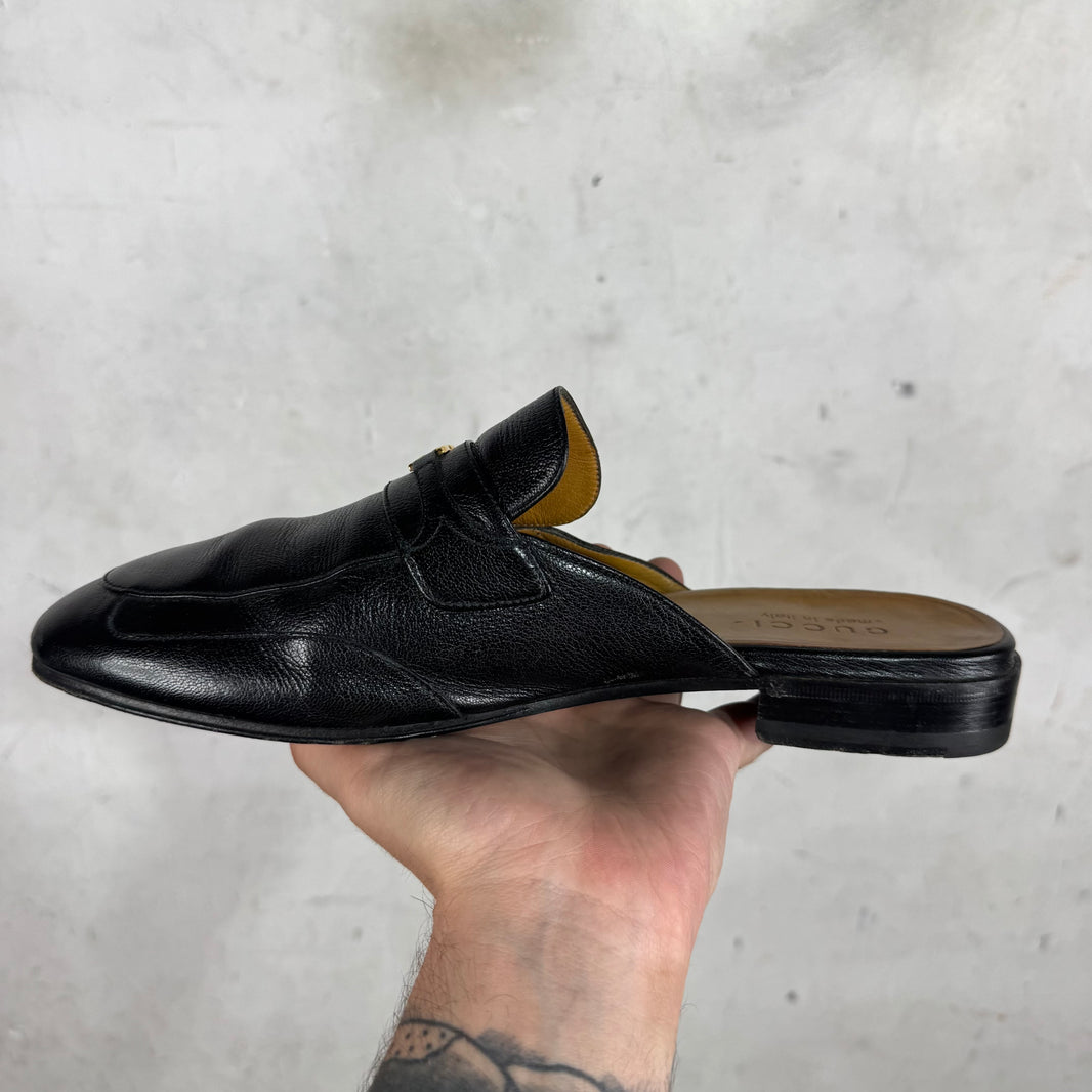 Gucci Interlock Leather Mules