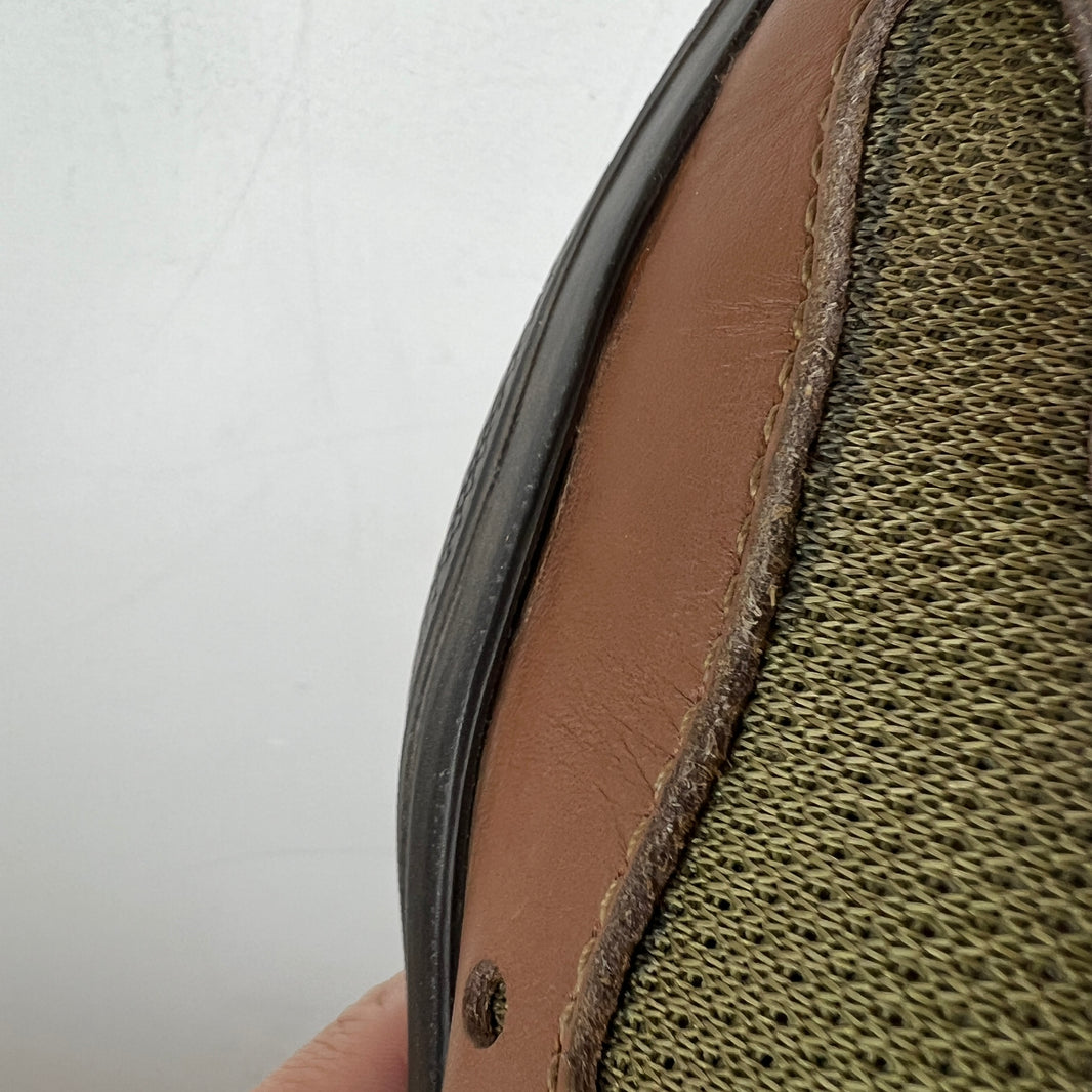 Prada Brown Leather Americas Cup Sneakers