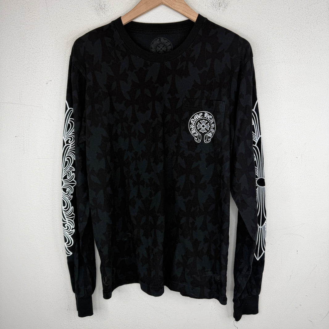 Chrome Hearts Cemetery Print L/S T-Shirt