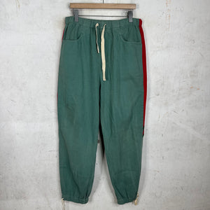 Gucci Green Paneled Nylon Pants