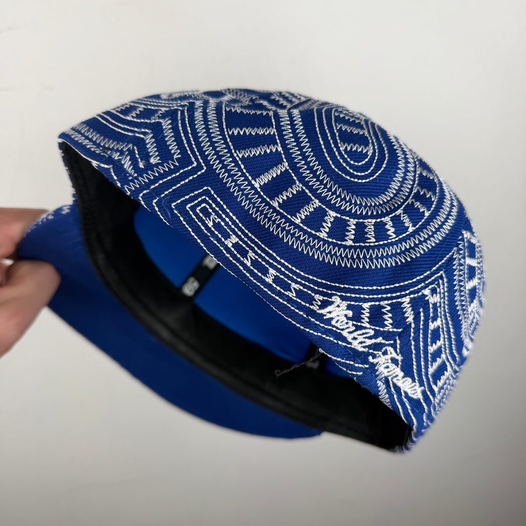 Supreme Blue Chainstitch Fitted Hat
