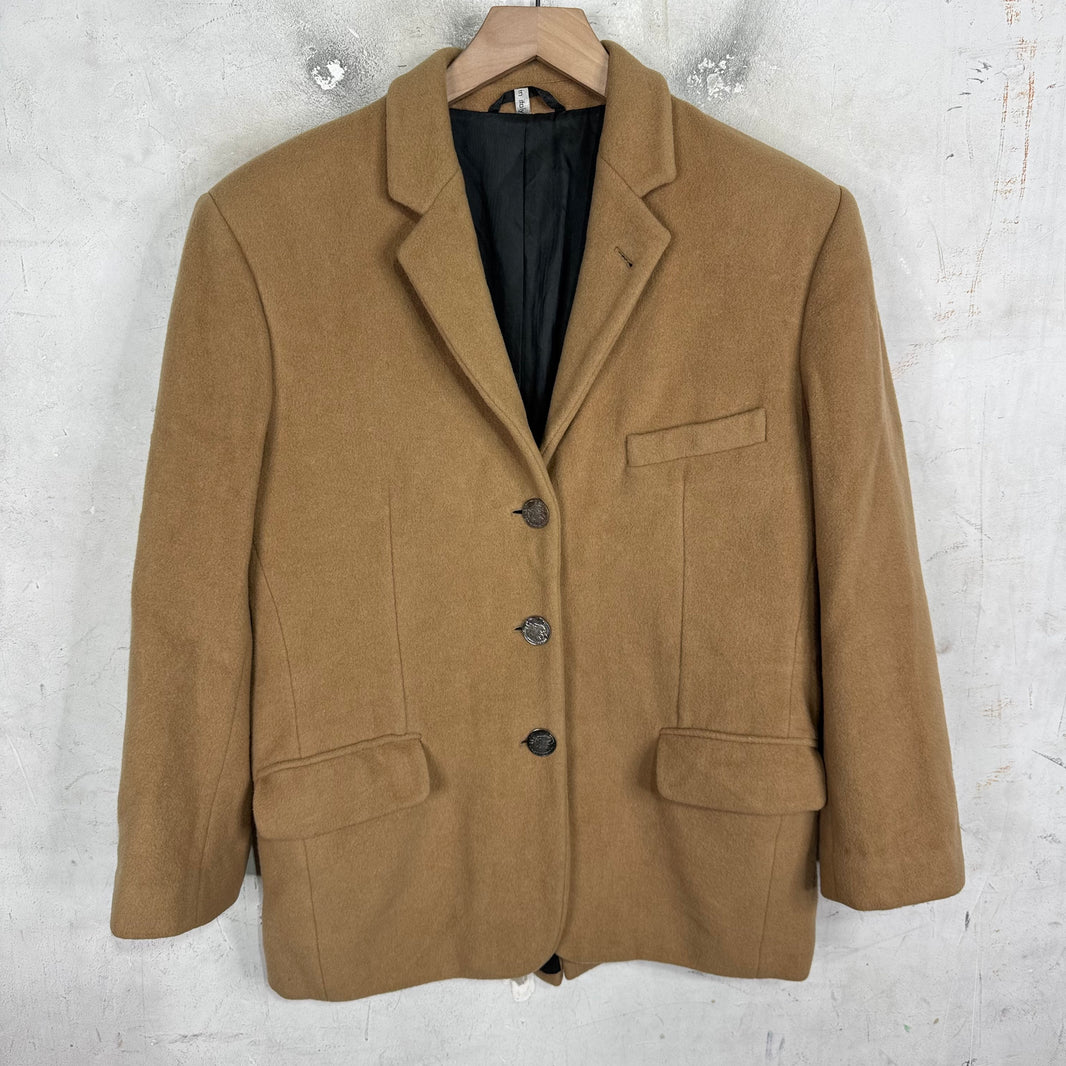 Helmut Lang Vienna Coin Button Camel Peacoat