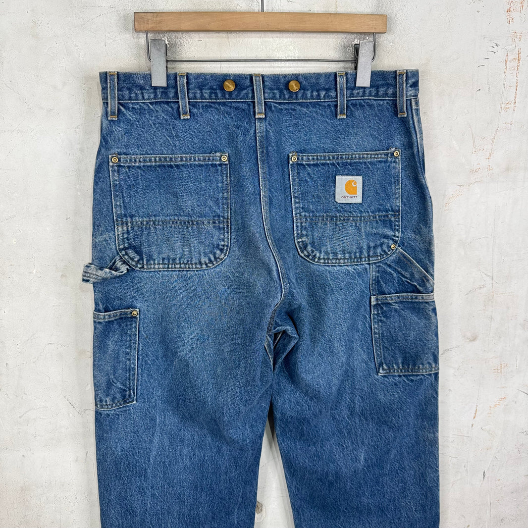Vintage Carhartt Faded Denim Double Knees