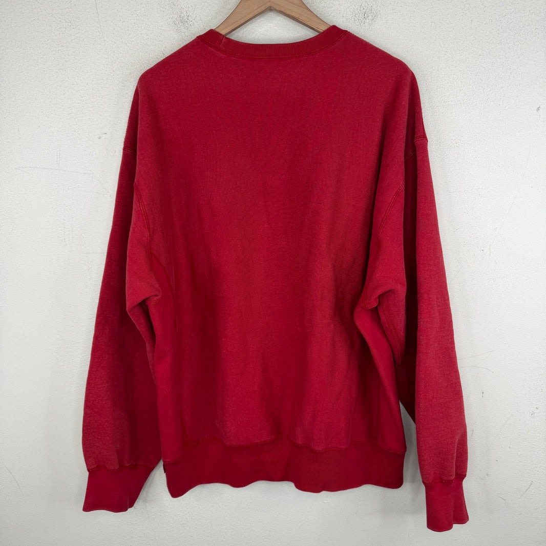 Supreme Red Washed Box Logo Sweater
