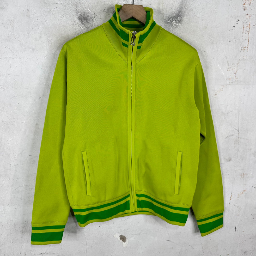 Bottega Veneta Green Shrunken Track Jacket