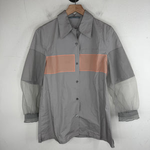 Prada Hybrid Sleeve Button Up LS Shirt