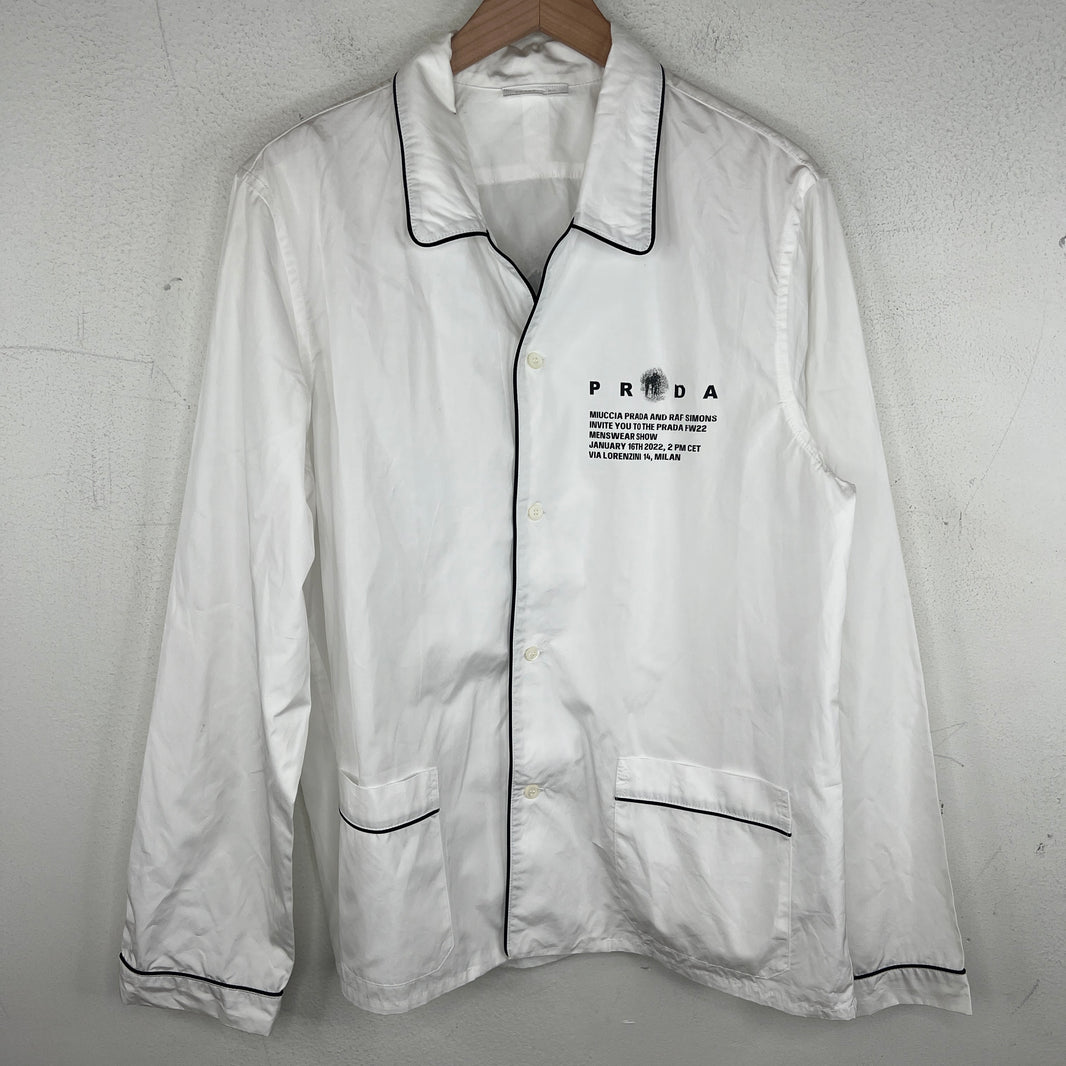 Prada White Invite Pajama Set