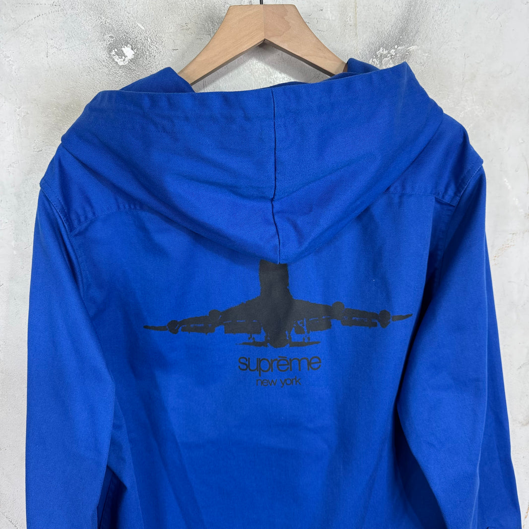 Supreme Blue Planes Hooded Overshirt