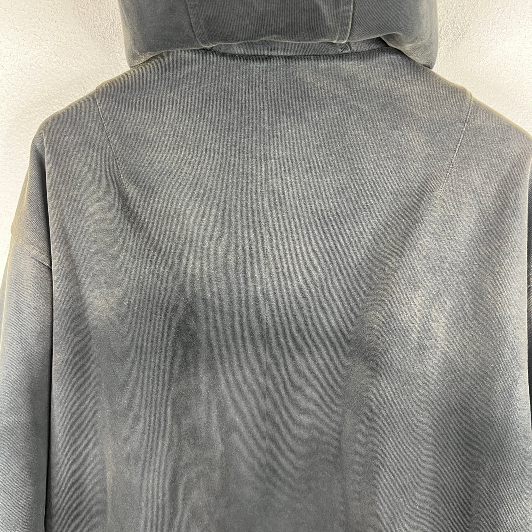 424 Black Double Crest Embellished Hoodie