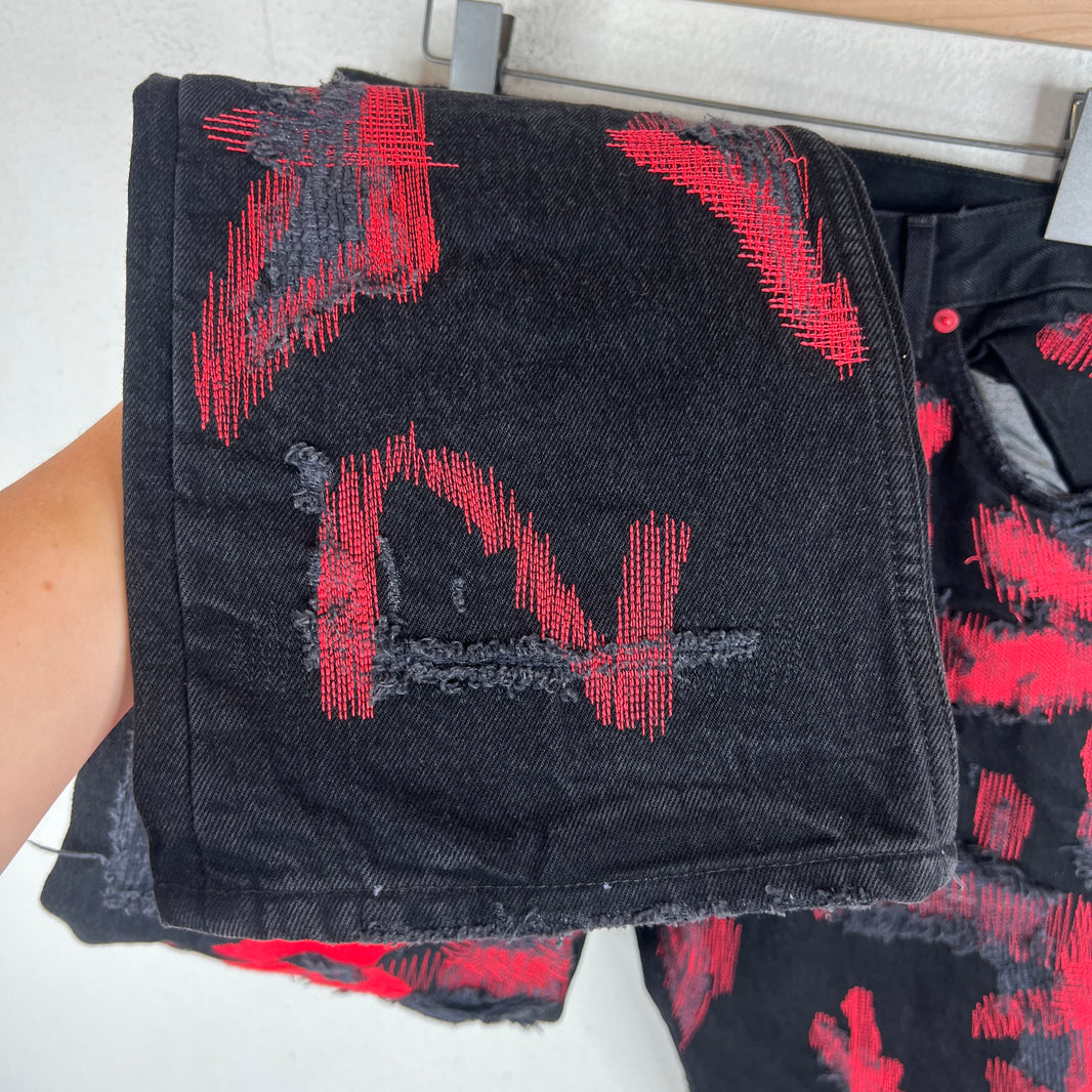 Endless Denim Red Logo Denim Jeans