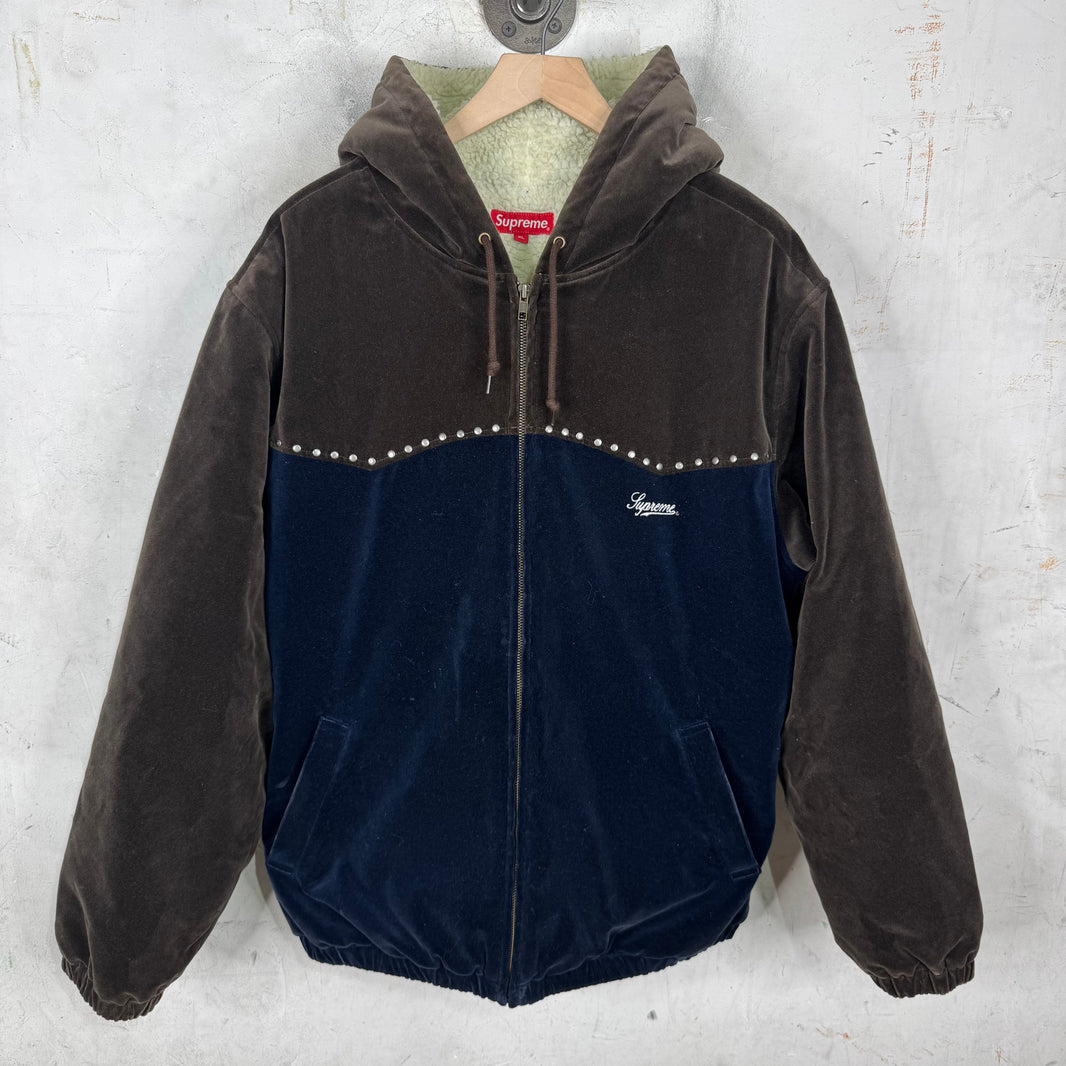 Supreme Velour Studded Fleece Lined Jacket
