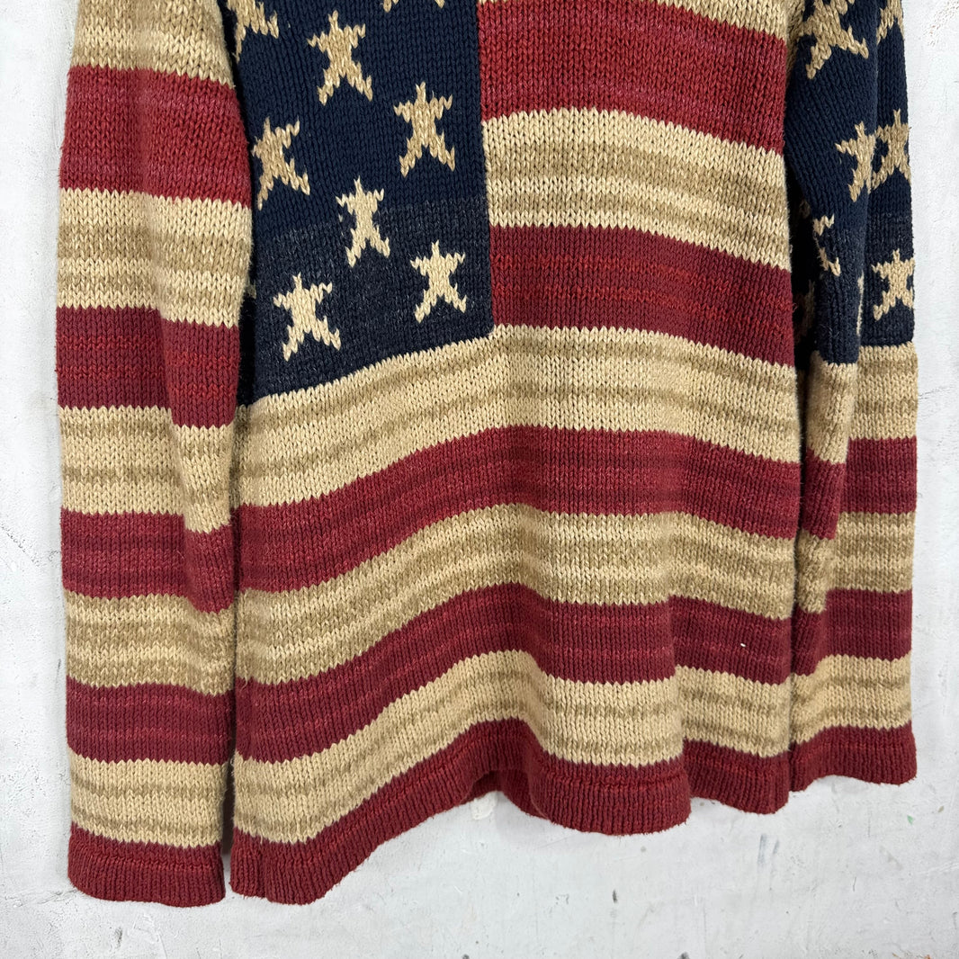 Ralph Lauren Denim & Supply American Flag Shawl Cardigan