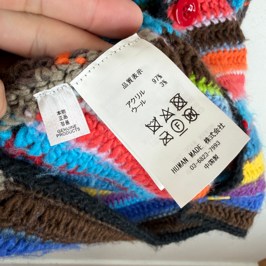 CPFM Knit Blue Striped Button Up Cardigan