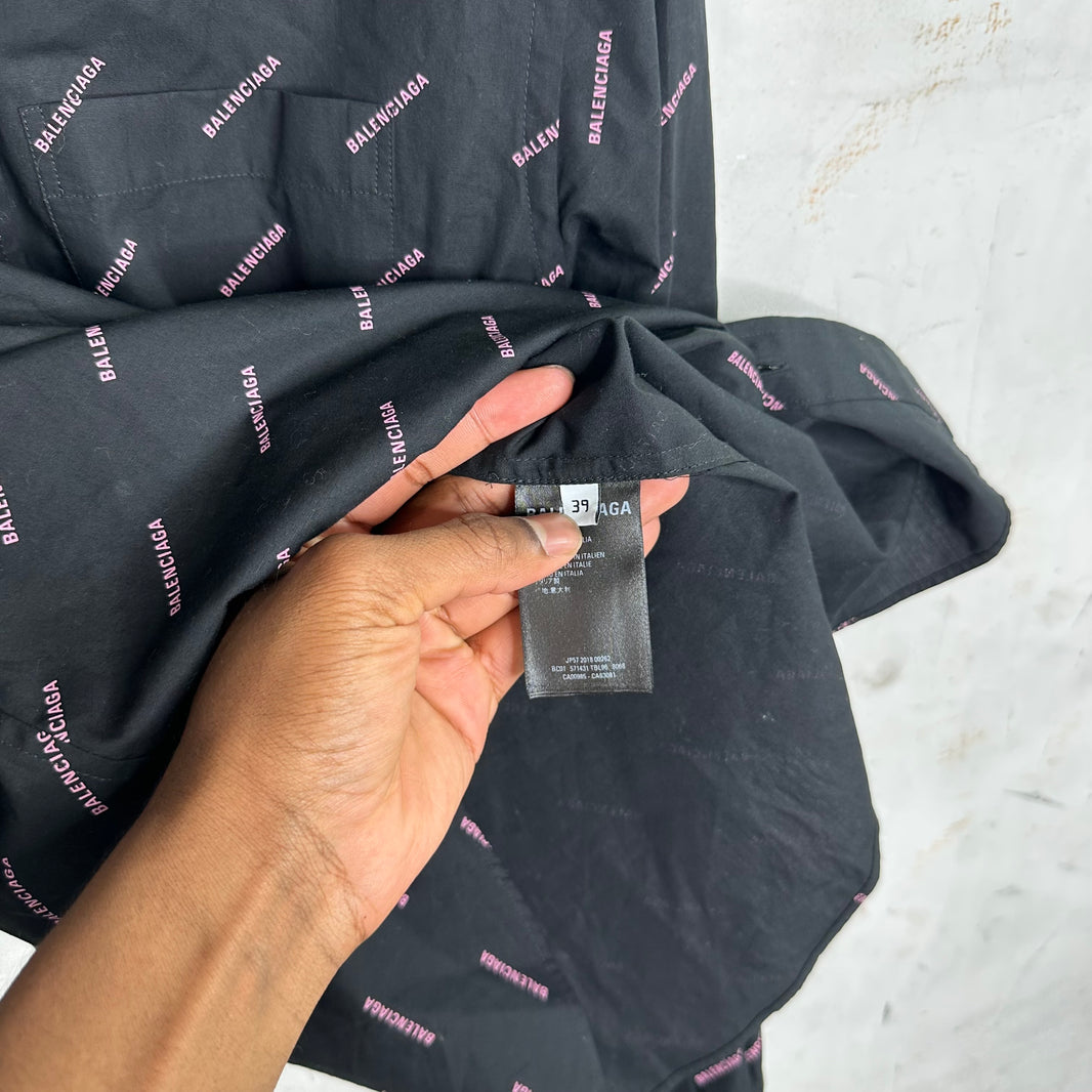 Balenciaga AOP Logo Shirt