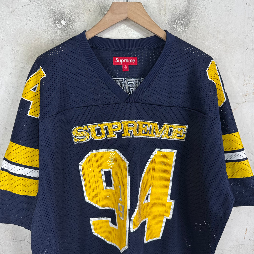Supreme Sequined Michigan Football Jersey