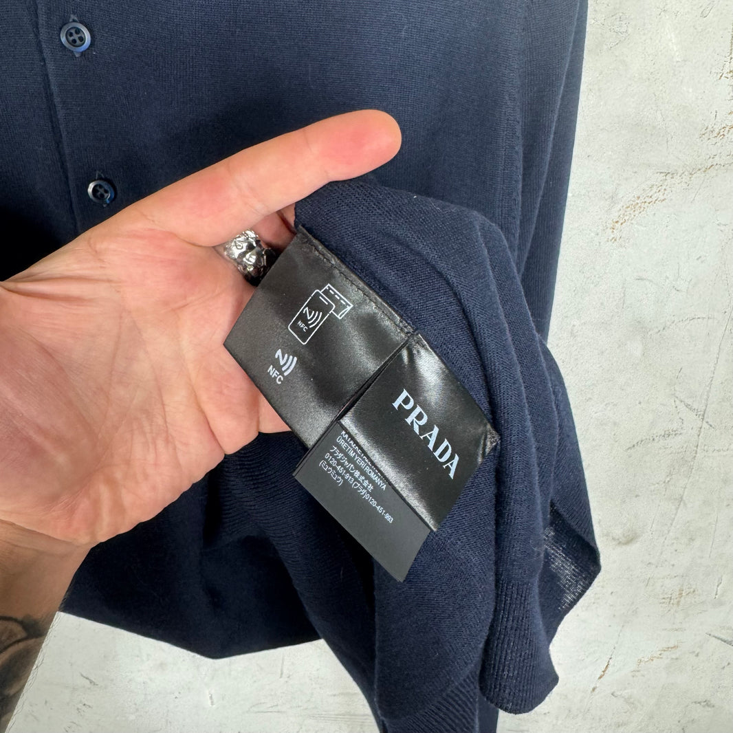 Prada Wool Rugby Polo Sweater