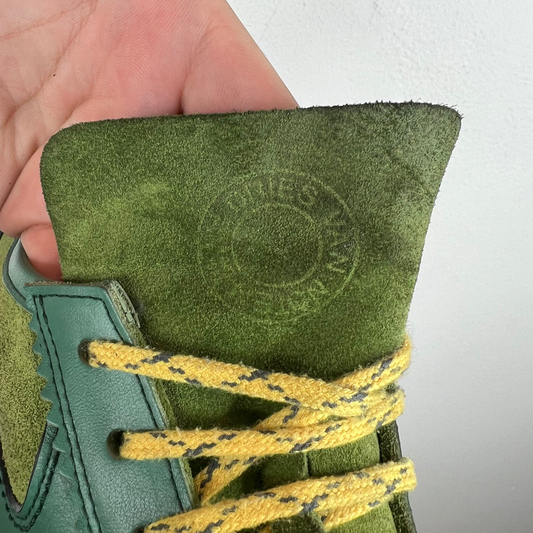 Dries Van Noten Green Leather Trim Sneakers