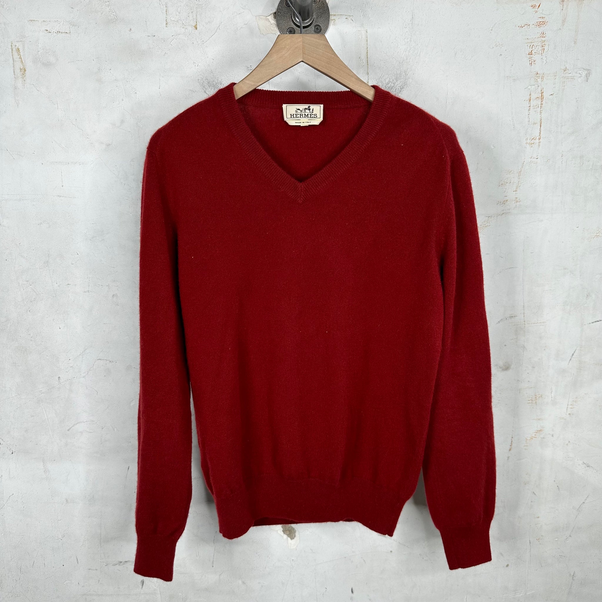 Hermes V-Neck Cashmere Sweater