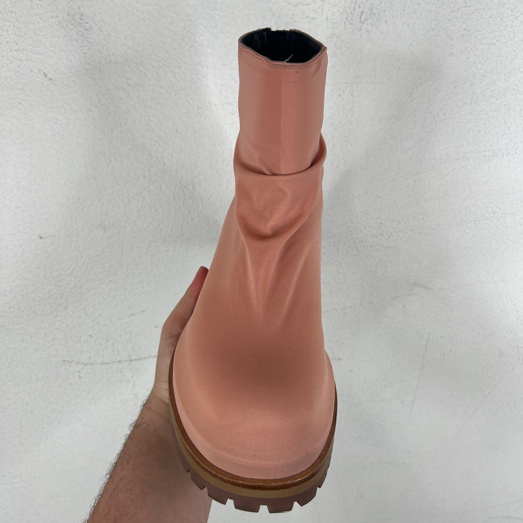 424 Camel Suede Pink Boots