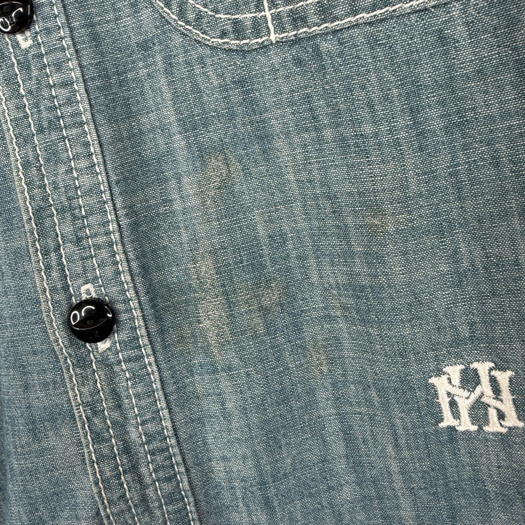 Neighborhood Stencil Denim Shirt