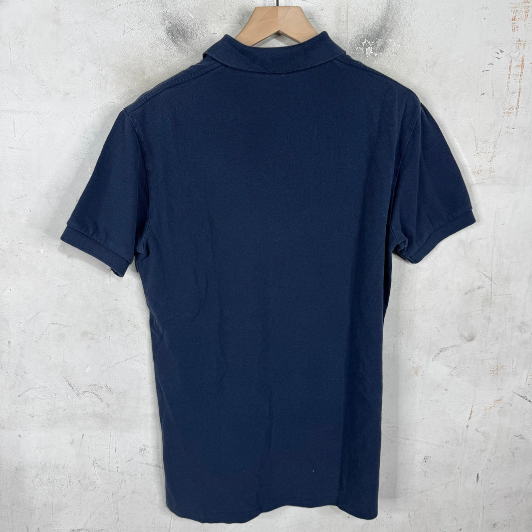 Ralph Lauren Navy Red Big Pony Flag Crested Polo