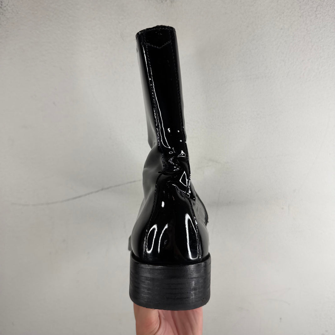 Our Legacy Camion Patent Leather Boots