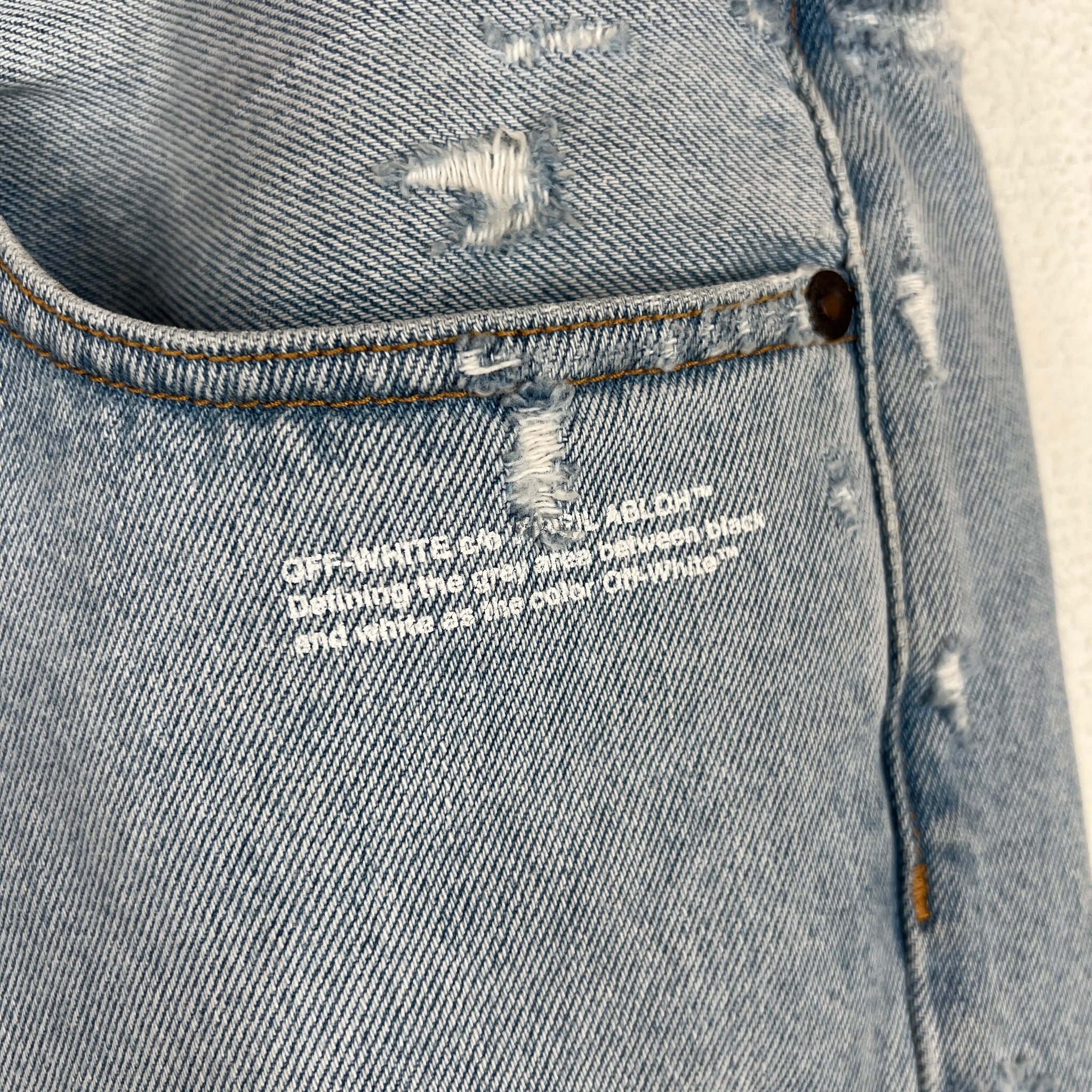 Off White Temperature Denim Jeans