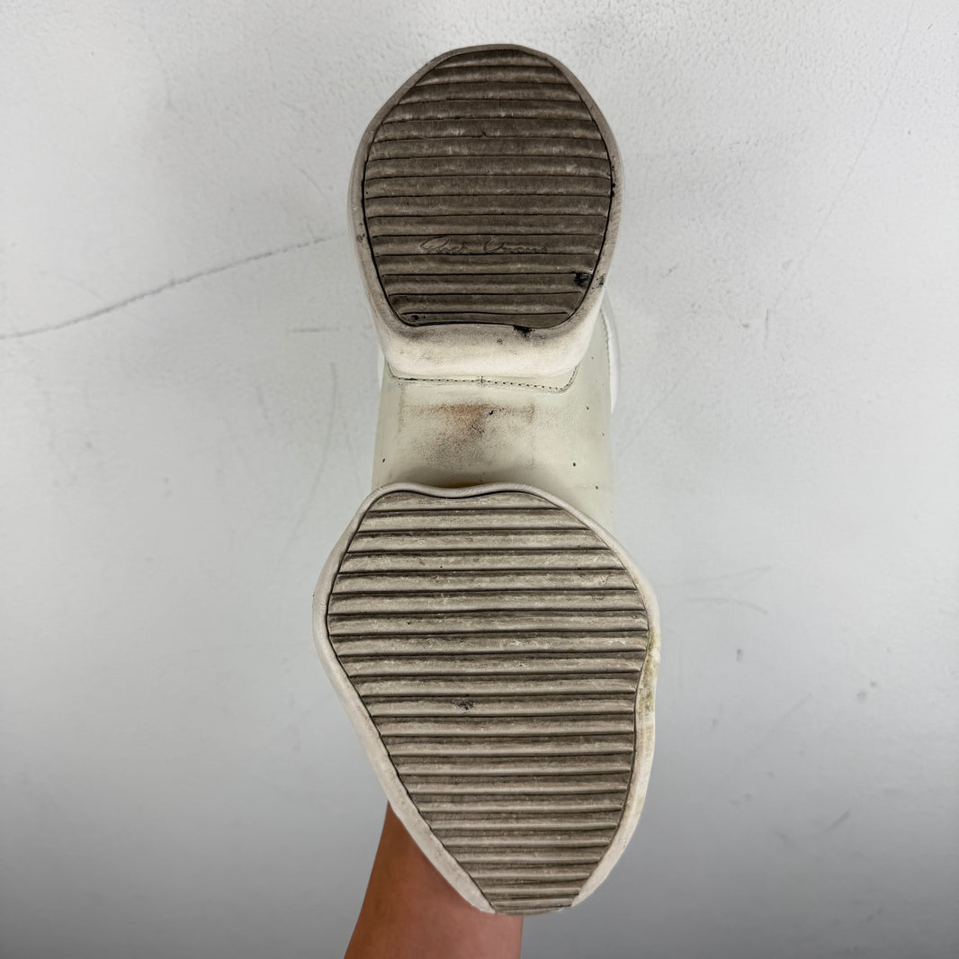 Rick Owens Adidas White Runner Sneakers